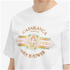 Casablanca Men's Unity is Power T-Shirt in White