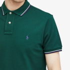 Polo Ralph Lauren Men's Tipped Custom Fit Polo Shirt in Moss Agate