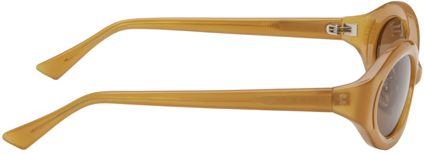 Song for the Mute SSENSE Exclusive Brown 'The Goggle' Sunglasses