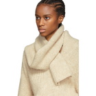 JW Anderson Beige Shawl Collar Sweater