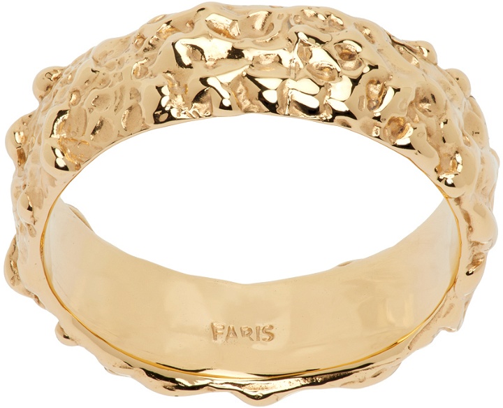 Photo: FARIS Gold Roca Slim Band Ring