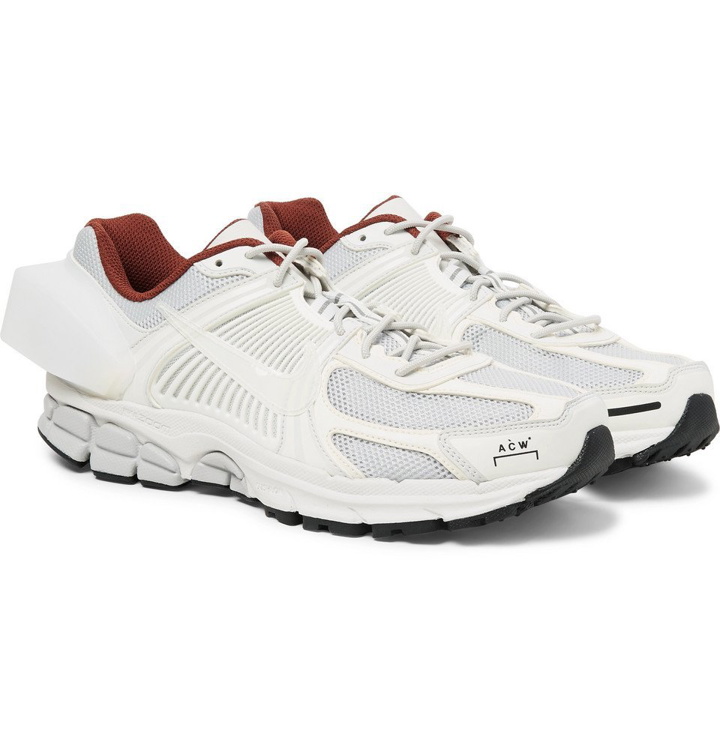 Photo: Nike - Zoom Vomero 5 Rubber, Leather and Mesh Sneakers - Men - White