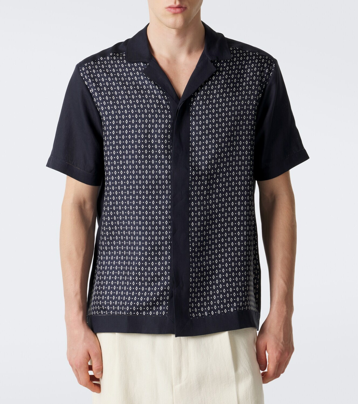 Orlebar Brown Maitan silk and linen shirt