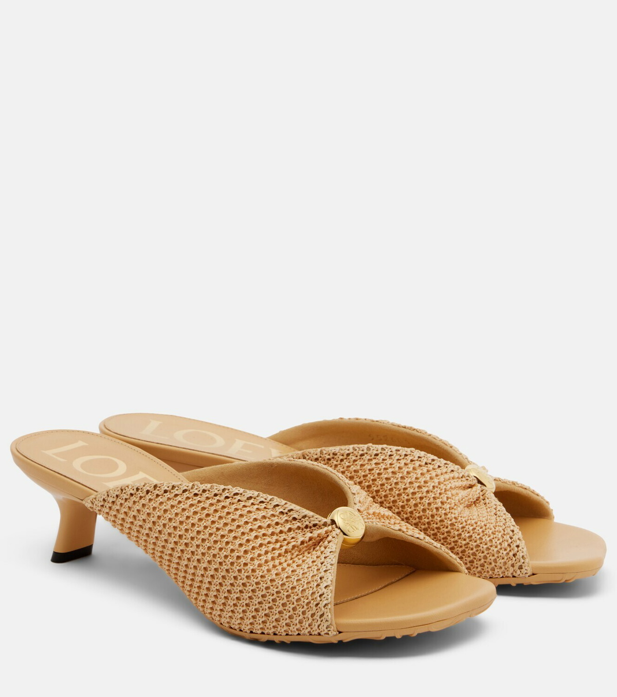 Loewe Paula's Ibiza Pebble Soft mules
