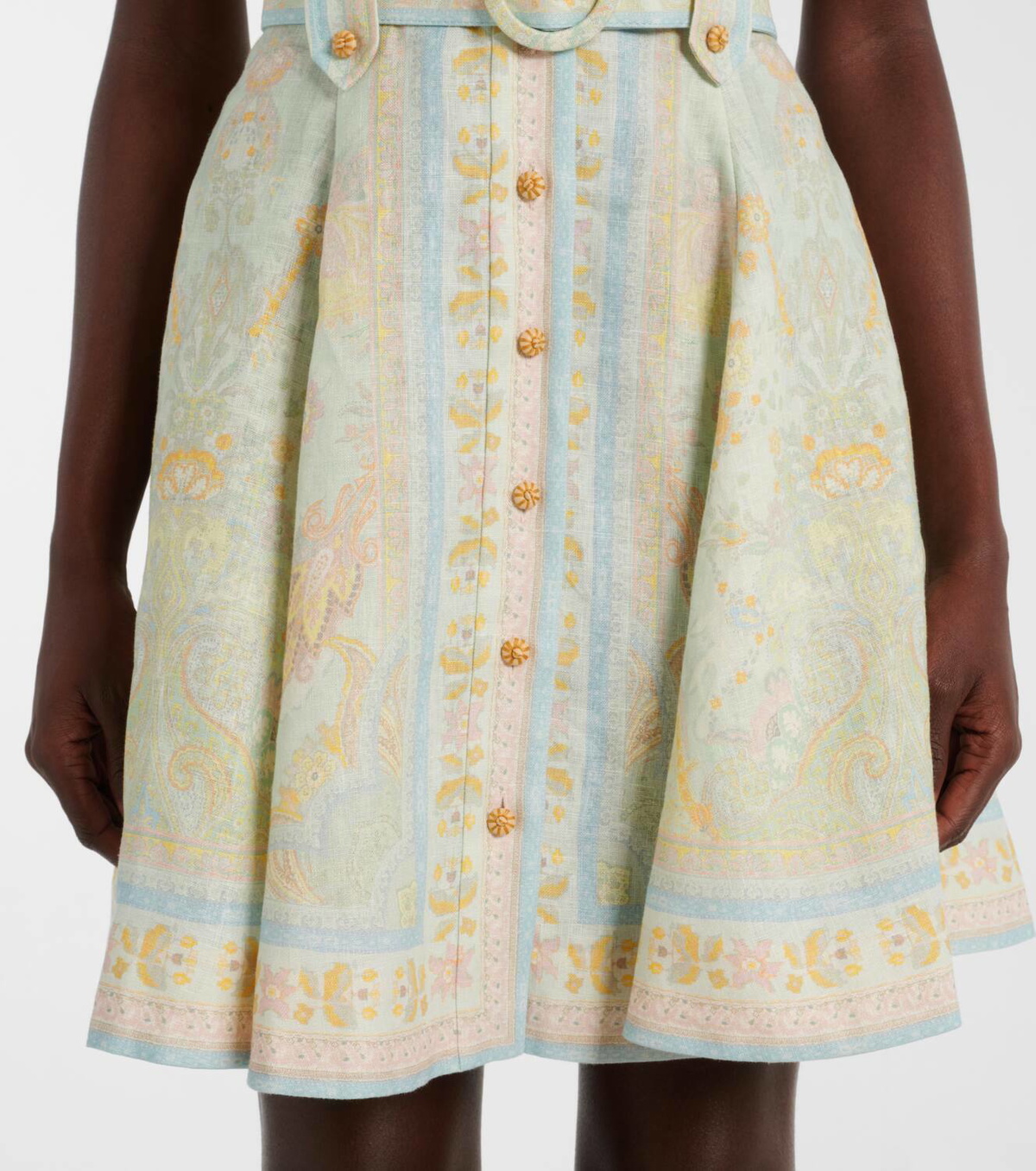 Zimmermann Acacia belted linen shirt dress Zimmermann