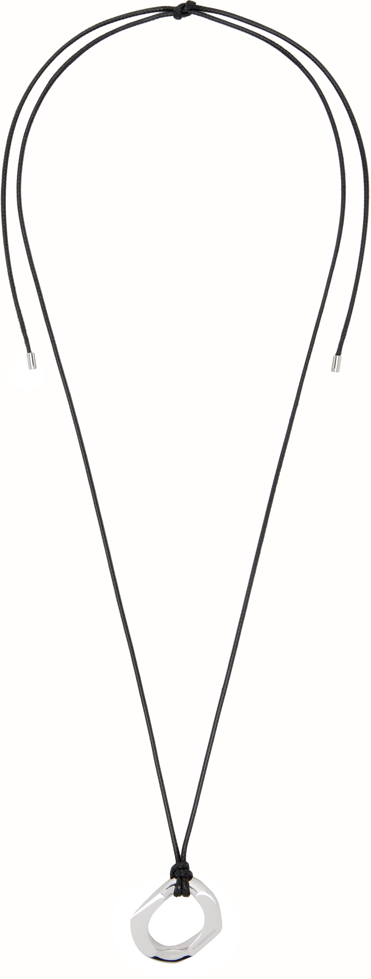 Numbering White #9701 Ribbon Pearl Necklace Numbering