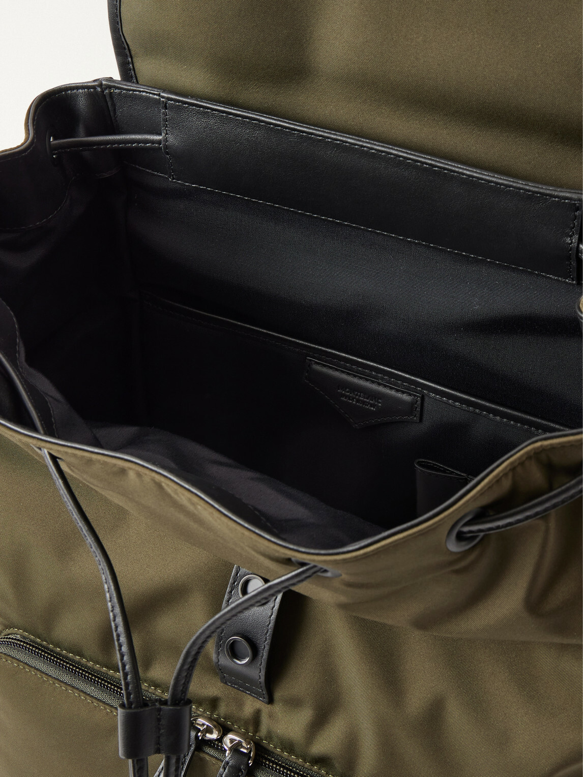 Montblanc - Panorama Leather-Trimmed Shell Backpack