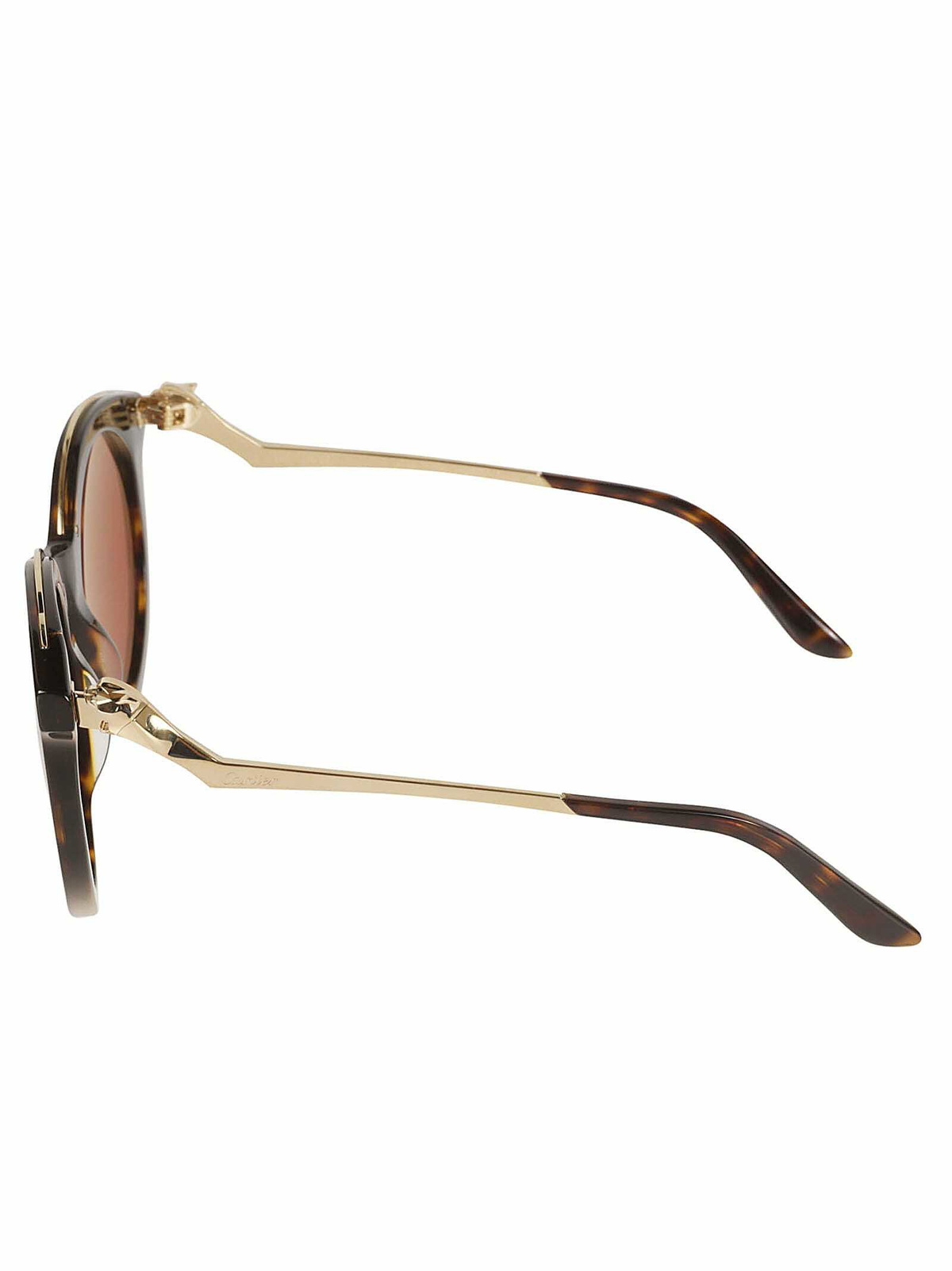 Cartier Eyewear Round Semi- Cat-eye Sunglasses