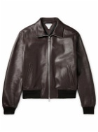 Bottega Veneta - Leather Bomber Jacket - Brown