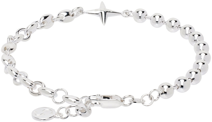 Stolen Girlfriends Club Silver Shuriken Missmatch Bracelet