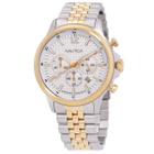 Nautica Nct Blue Ocean Chronograph Quartz Silver Dial Mens Watch NAPBOF408