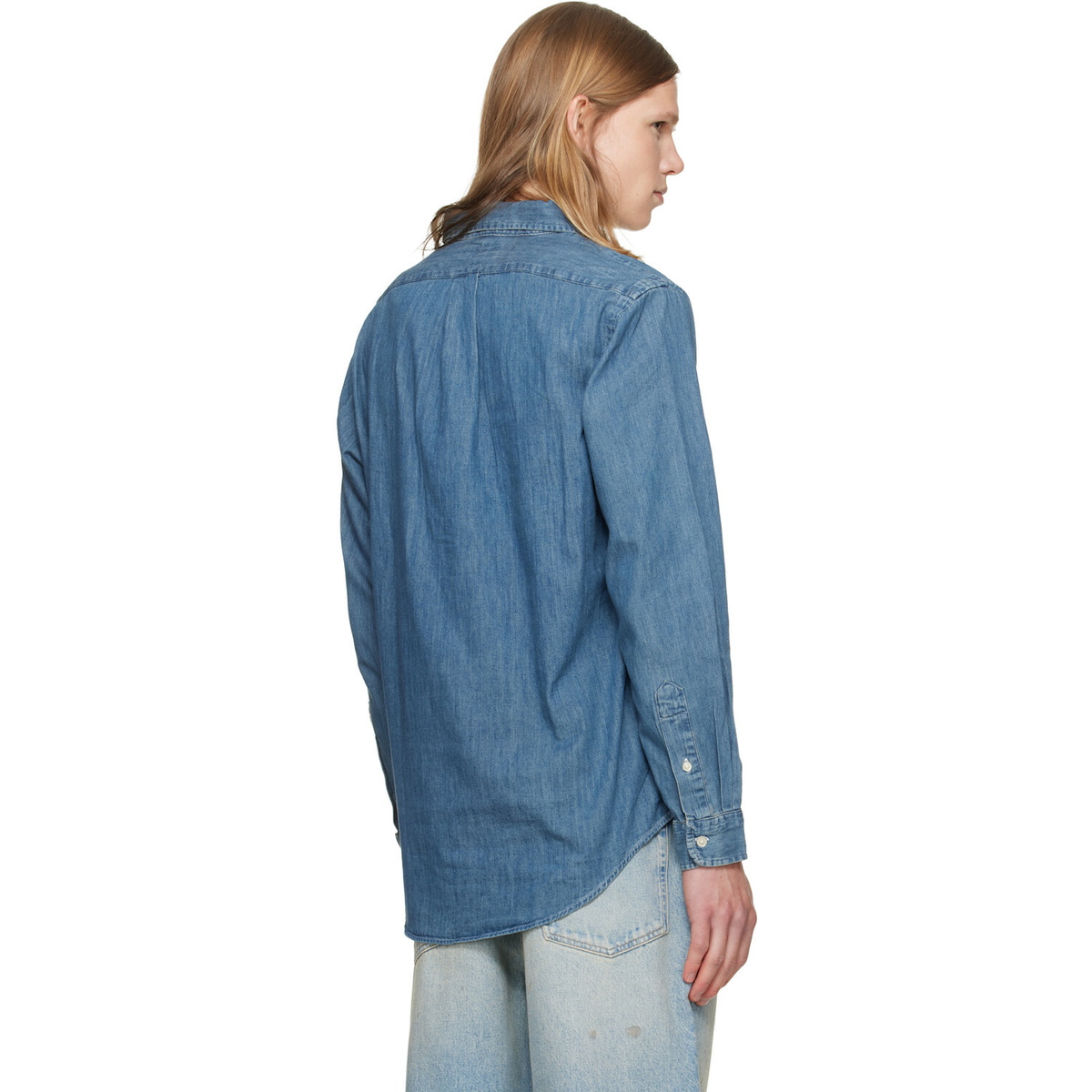 Polo Ralph Lauren Navy Classic Fit Denim Shirt