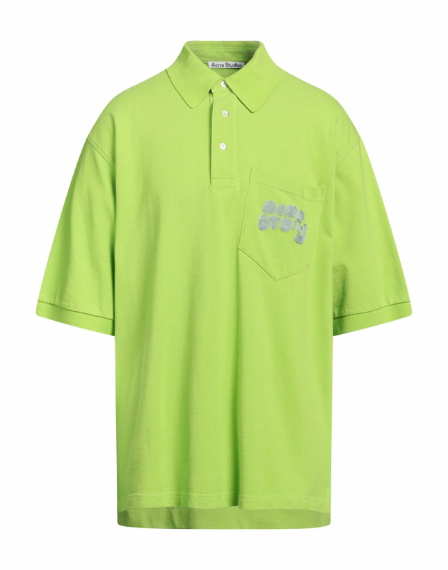 Photo: Acne Studios Mens Polo shirt Light in Green
