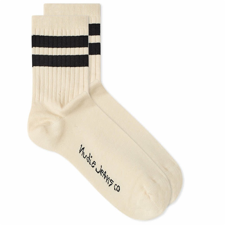Photo: Nudie Jeans Co Men's Nudie Jeans Amundsson Low Cut Sock in Off White