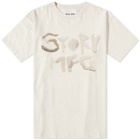 Story mfg. Men's Coral Grateful Logo T-Shirt in Ecru Coral