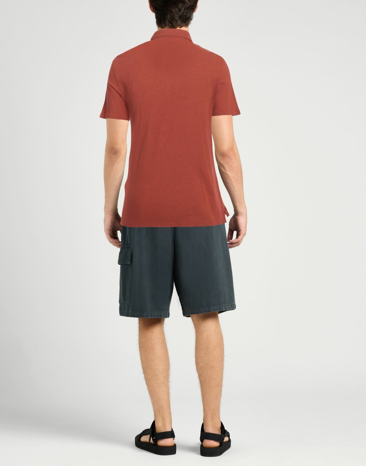 Boglioli Mens Polo shirt Rust
