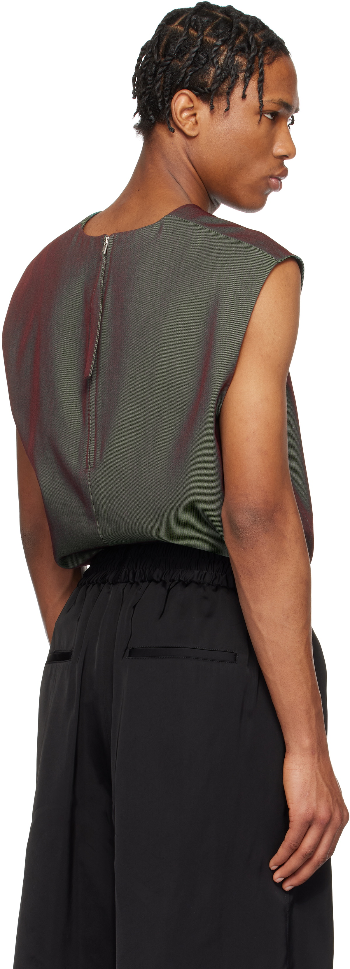 Jil Sander Green Sport Vest