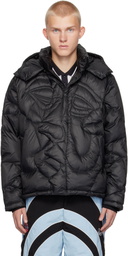 KidSuper Black Kissing Down Jacket