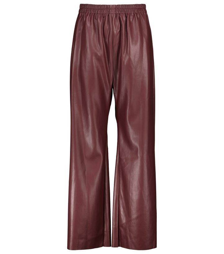 Photo: Deveaux New York - Savannah faux leather wide-leg pants