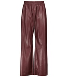 Deveaux New York - Savannah faux leather wide-leg pants