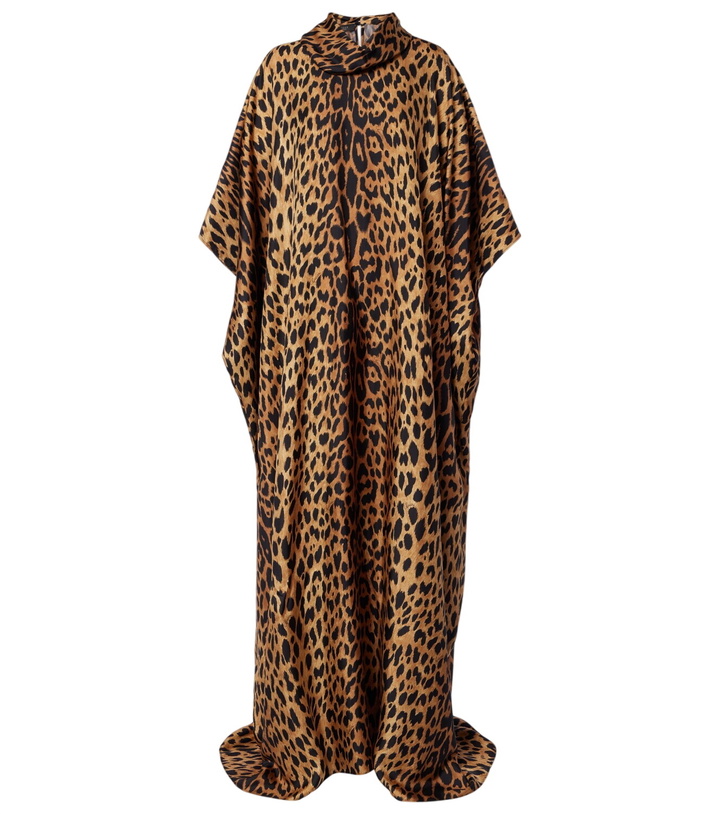 Photo: Gucci Leopard-print silk maxi dress