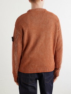 Stone Island - Cotton-Chenille Mock-Neck Sweater - Orange
