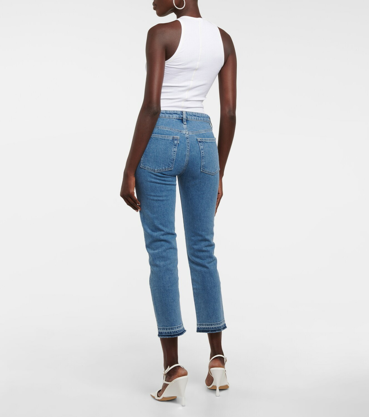 3x1 N.Y.C. Mid-rise slim cropped jeans