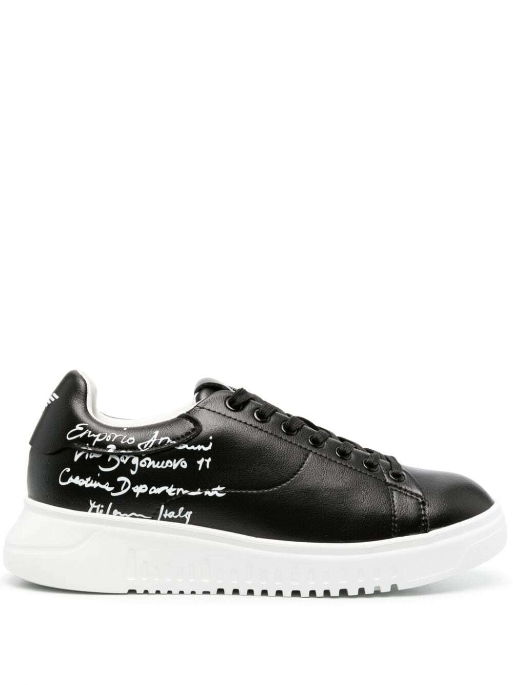 EMPORIO ARMANI - Leather Sneakers