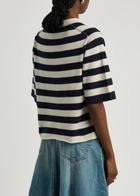 Haikure Pauline Striped-intarsia Wool-blend Jumper Stripe