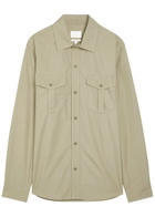 A.P.C. Warren Cotton-poplin Overshirt Khaki