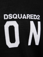 DSQUARED2 - Printed Logo Wool Knit Sweater