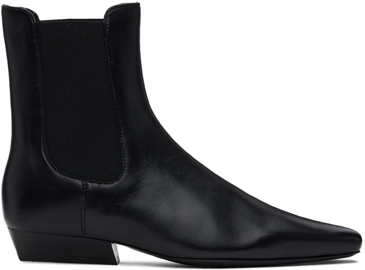 Photo: Staud Black Wally Chelsea Boots