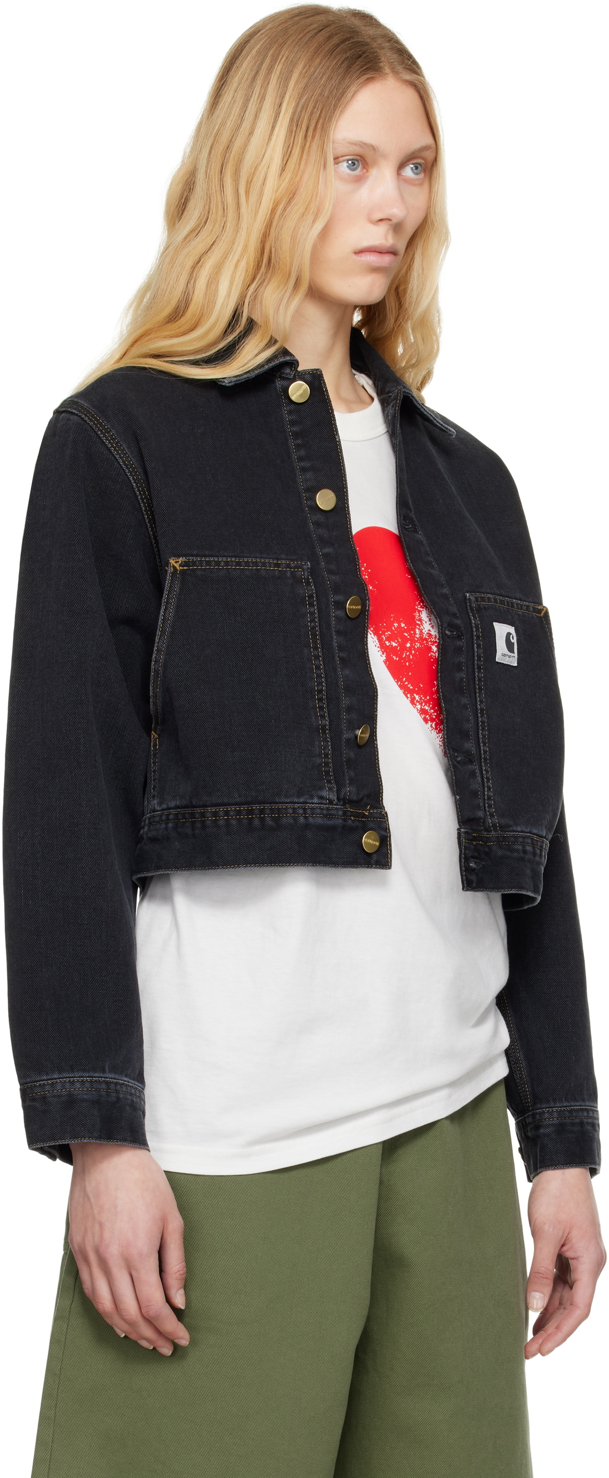 Carhartt Work In Progress Black Arca Denim Jacket Carhartt WIP