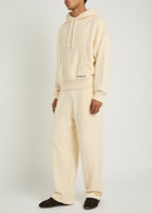 Picante Shaggy Textured Cotton-blend Sweatshirt Ivory