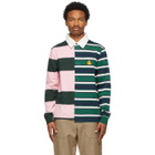Lanvin Multicolor Patchwork Long Sleeve Polo