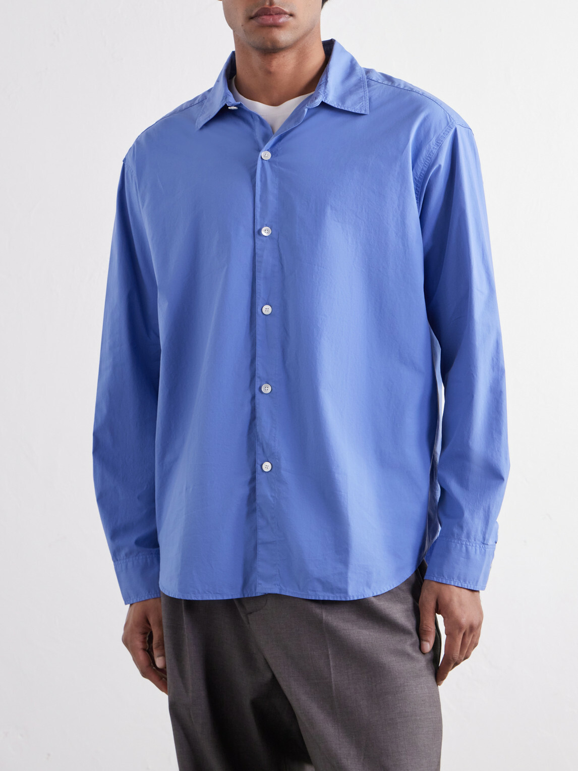 mfpen - Generous Cotton-Poplin Shirt - Blue