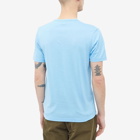 Sunspel Men's Classic Crew Neck T-Shirt in Cyan Blue