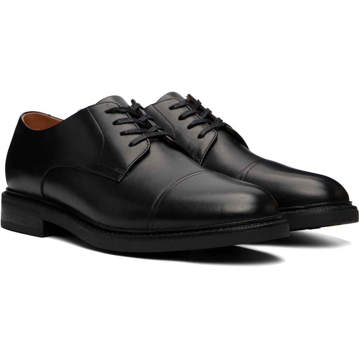 Polo Ralph Lauren Black Asher Captoe Derbys