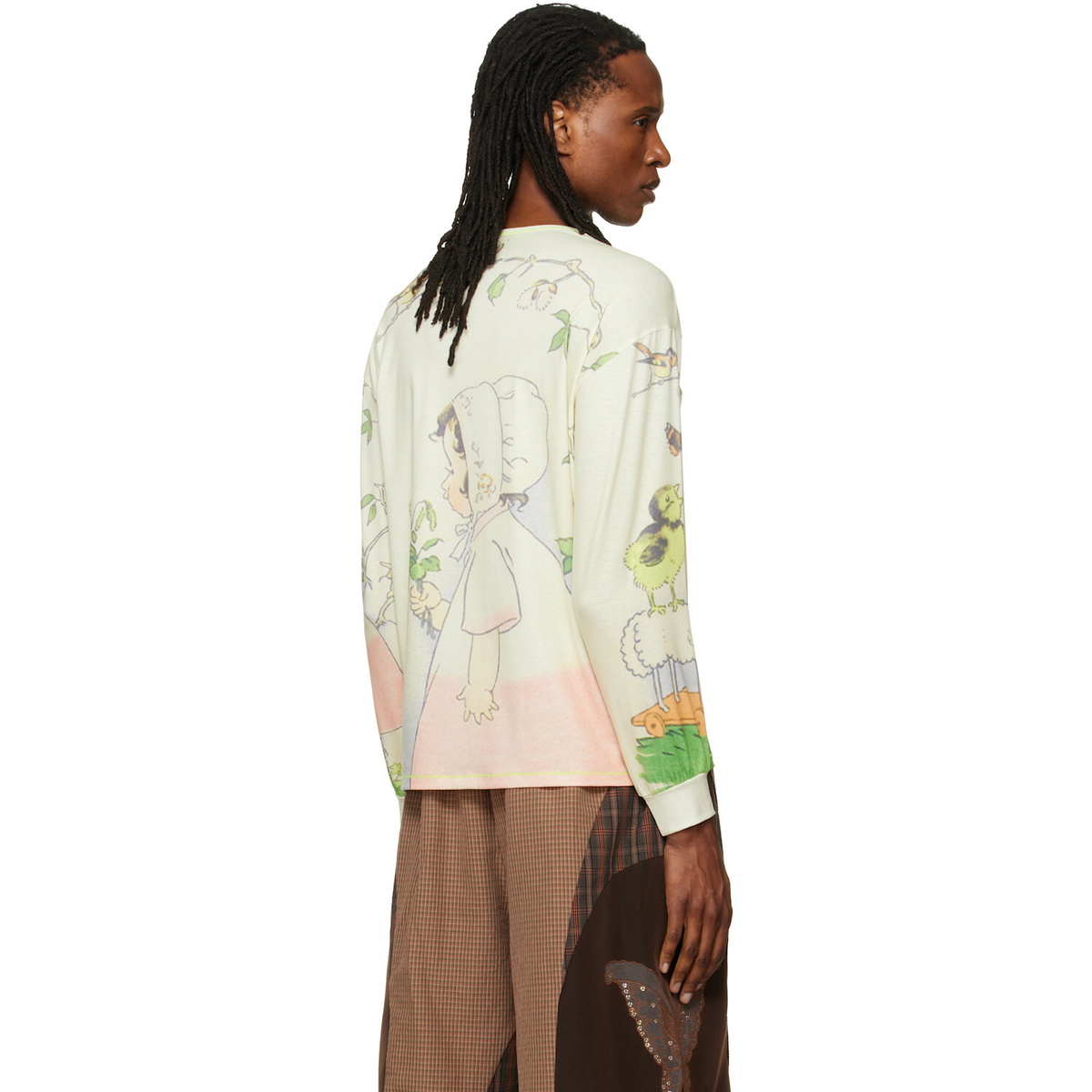 Chopova Lowena Green Woodland Oversized T-shirt Chopova Lowena
