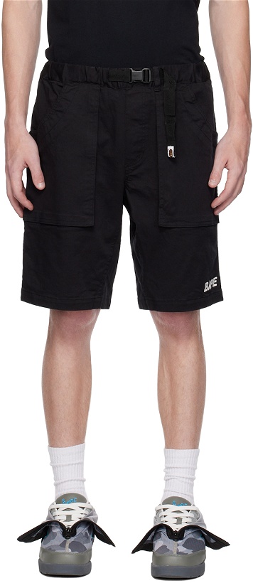 Photo: BAPE Black Belted Shorts