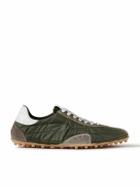 Maison Margiela - Sprinters Leather and Suede-Trimmed Nylon Sneakers - Green