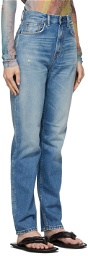 Acne Studios Blue Slim High-Rise Jeans
