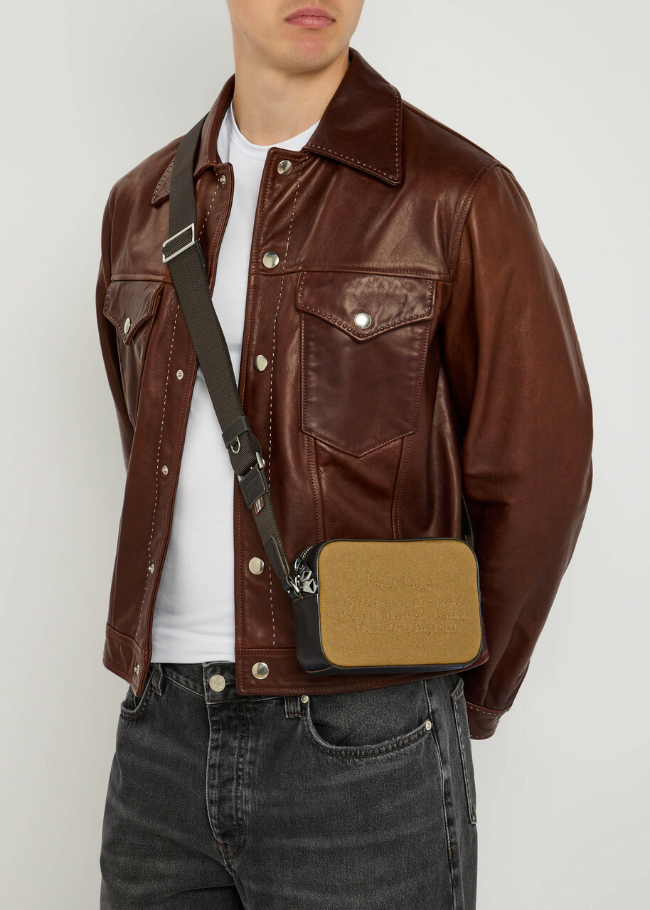 Paul Smith Flight Logo Canvas Cross-body bag - Brown - One Size
