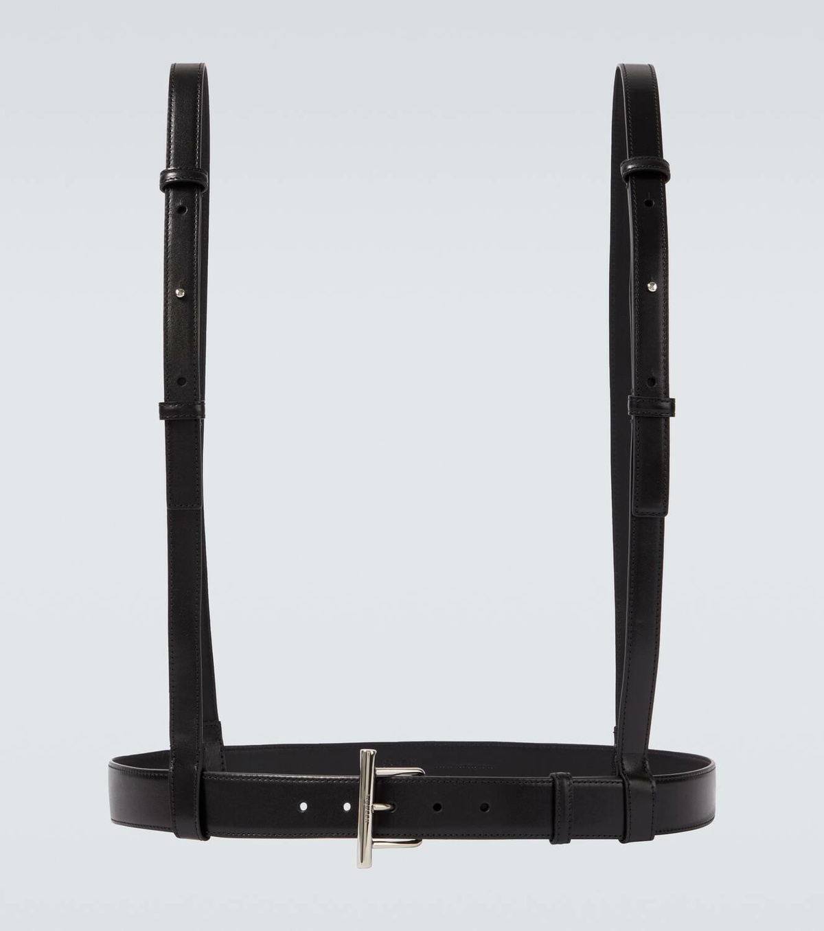 McQueen T-Bar Harness leather belt