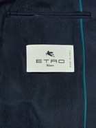Etro - Printed Slim-Fit Wool-Blend Blazer - Blue