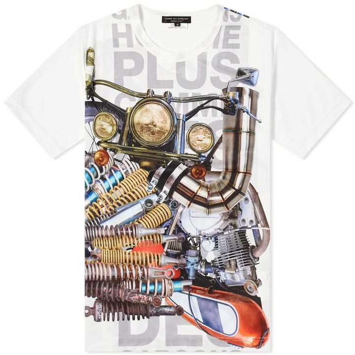 Photo: Comme des Garcons Homme Plus Printed Motorbike Logo Tee