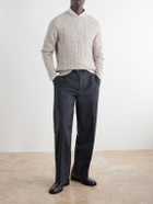 William Lockie - Cable-Knit Wool Sweater - Neutrals