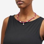 Wales Bonner Women's Dream Necklace in Purple/Red 