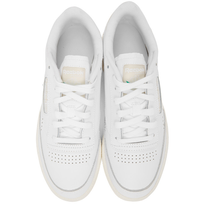 Reebok Classics White and Off-White Club C 85 Vintage Sneakers Reebok ...