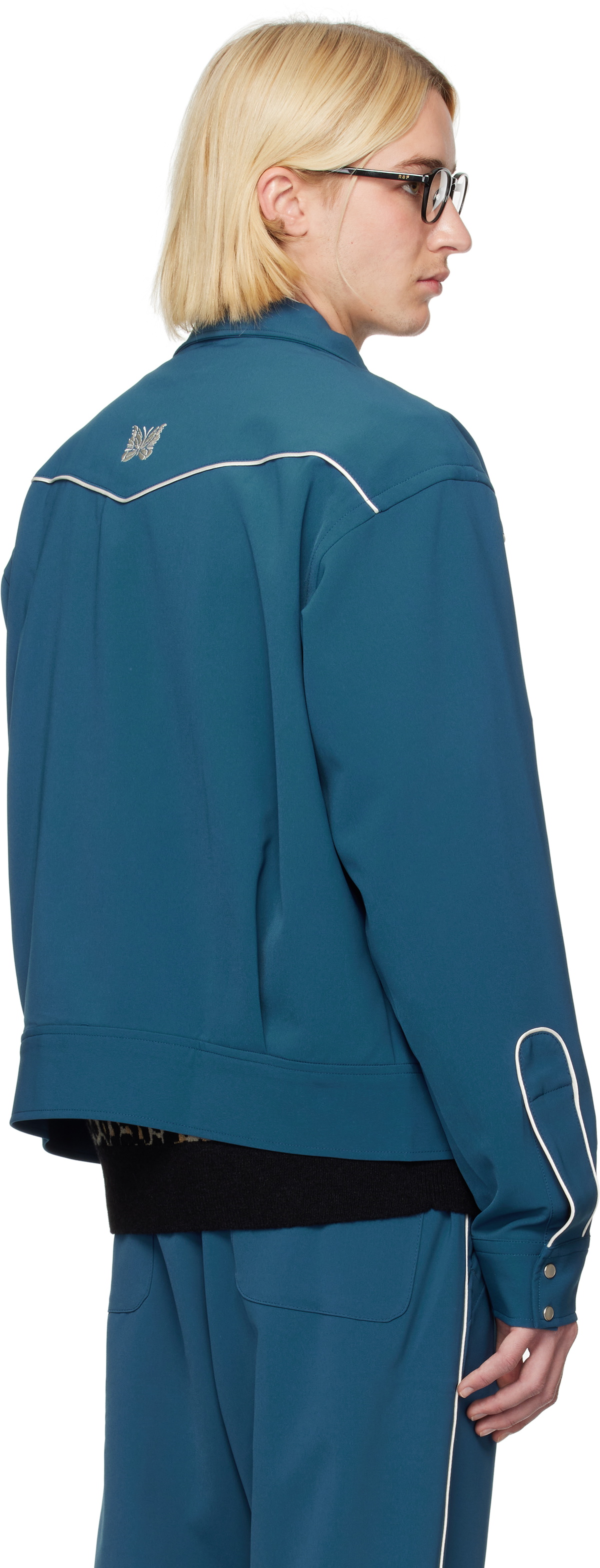 NEEDLES Blue Piping Cowboy Jacket Needles